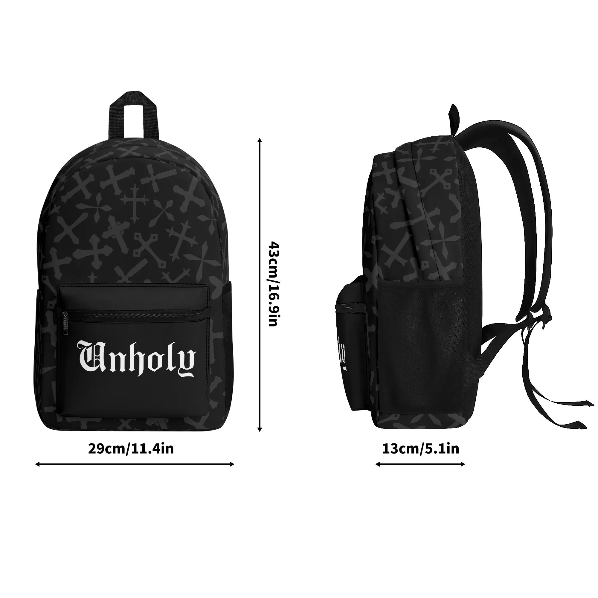 Unholy Crosses Vintage Backpack