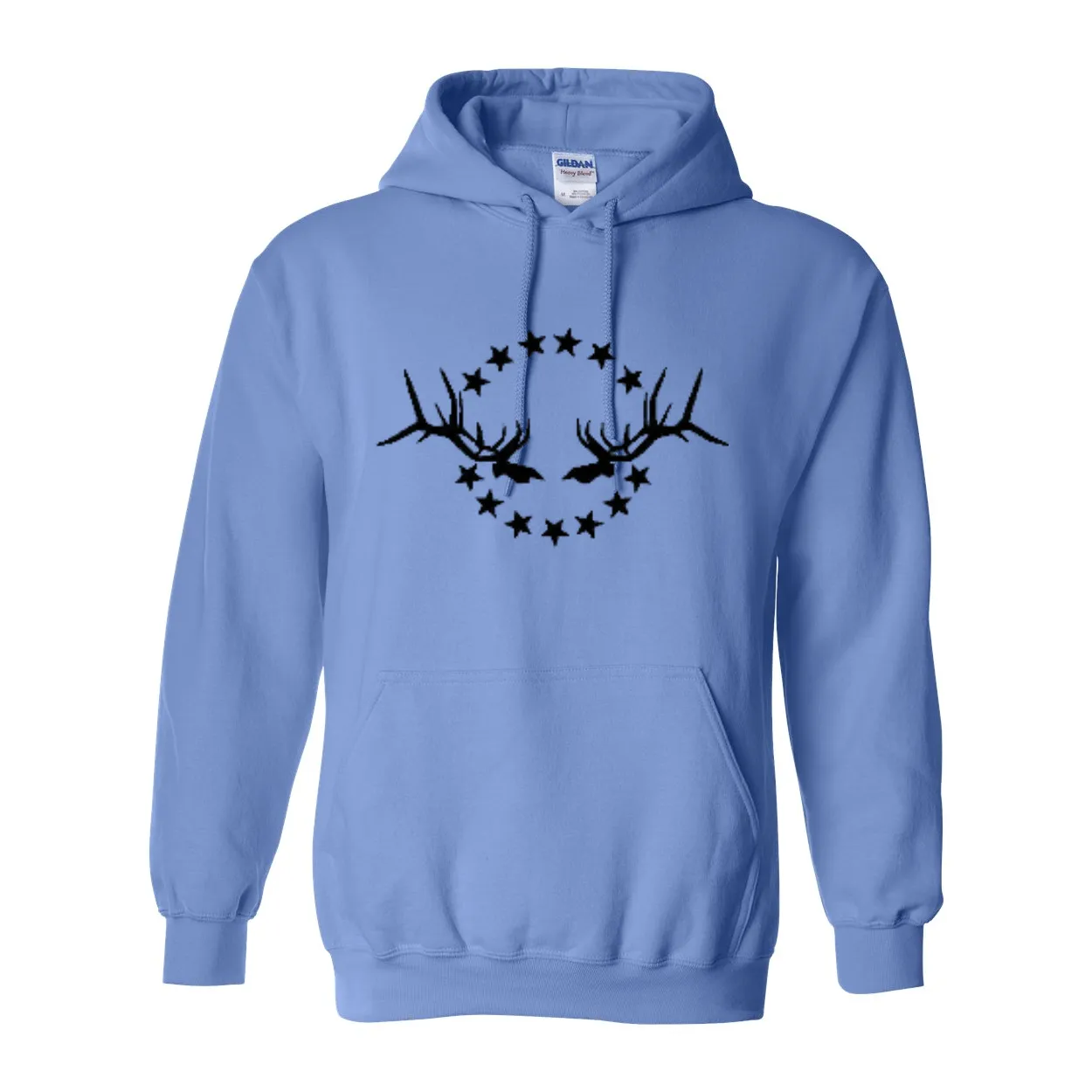 Unisex Hooded Sweatshirt: Black Logo