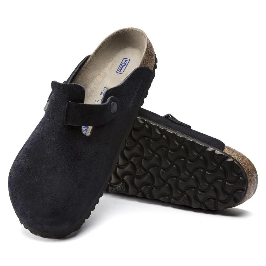 Unisex Shoes Birkenstock BOSTON Soft Footbed Clog Mules 1023910 MIDNIGHT BLUE