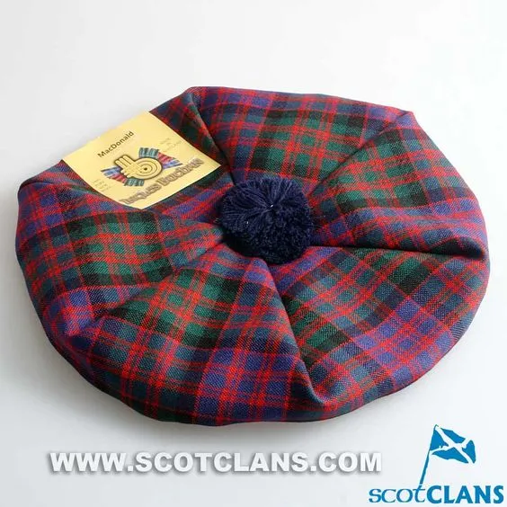 Unisex Wool Tam in MacDonald Modern Tartan