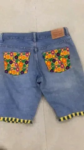 UPCYCLED Levi's shorts made of Levi's jeans and vintage garments