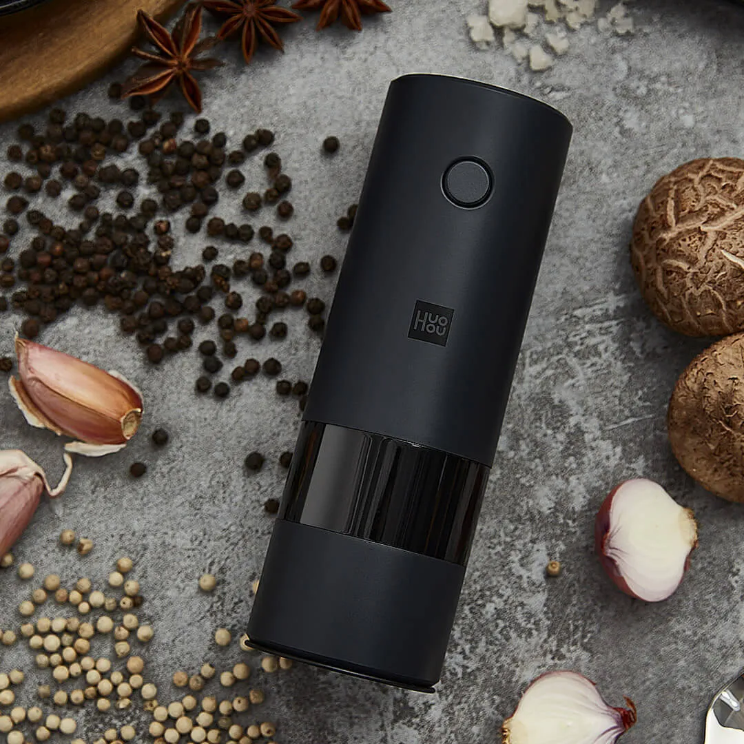 USB Rechargeable Electric Grinder Black Pepper Powder Sea Salt Seasoning Household