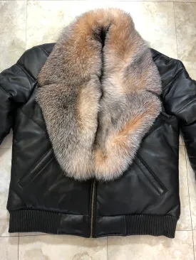 V-Bomber With Premium Full Fox Collar