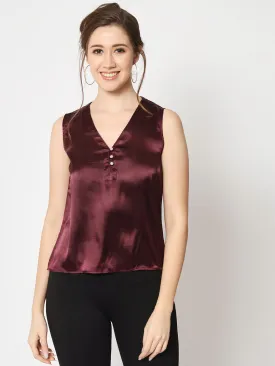 V-Neck Sleeveless Top