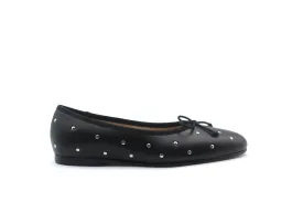 Valencia Black Studs Ballet Flat