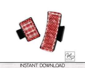 Valentine's Day Hair Clip PNG Sublimation Design, Digital Download