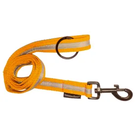 Vama Leathers Reflective Soft Handle All Weather Leash for Dogs (Sunrise Orange)