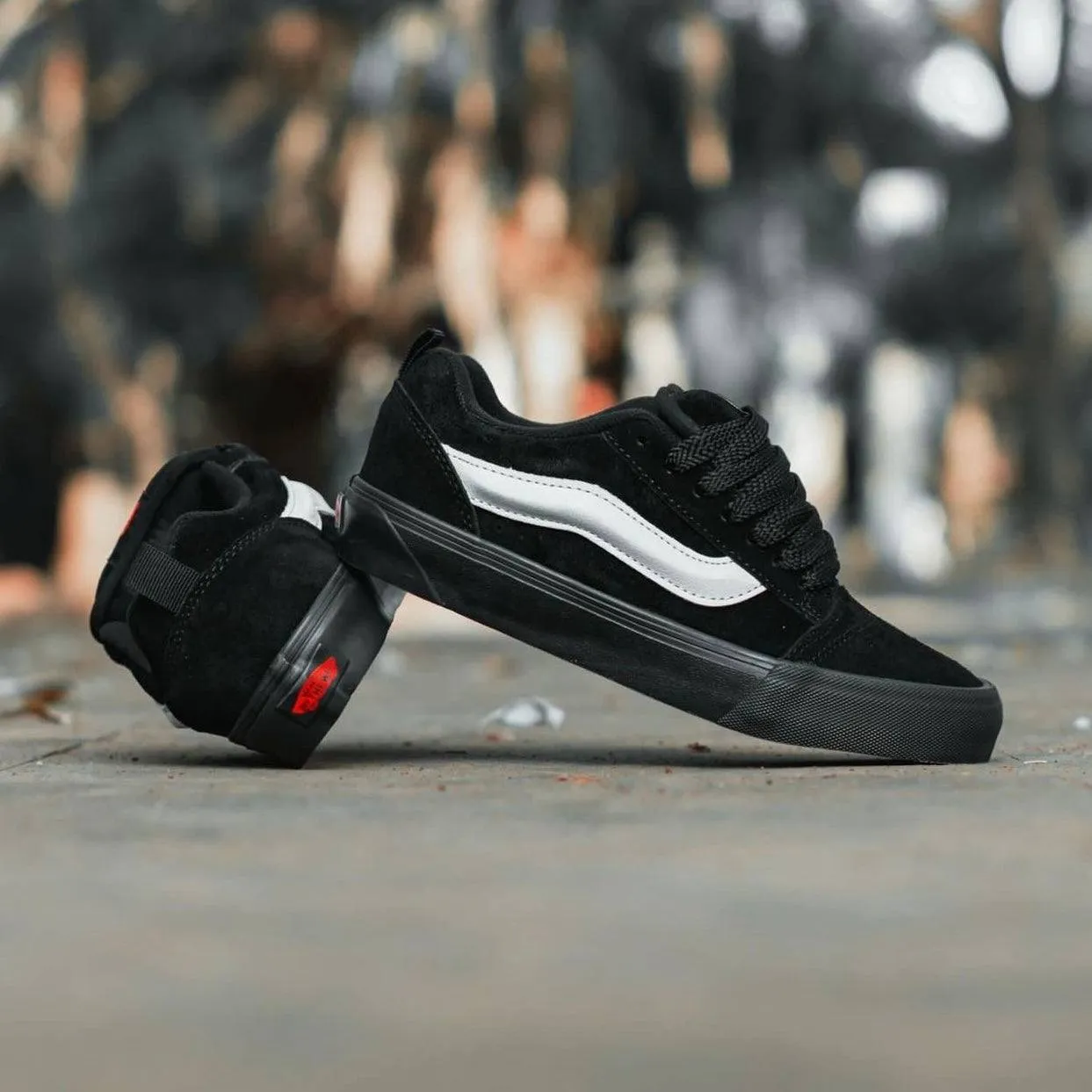 Vans Knu Skool Black Dames