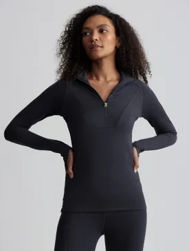 Varley Always Warm Base Layer Half Zip - Black Marl