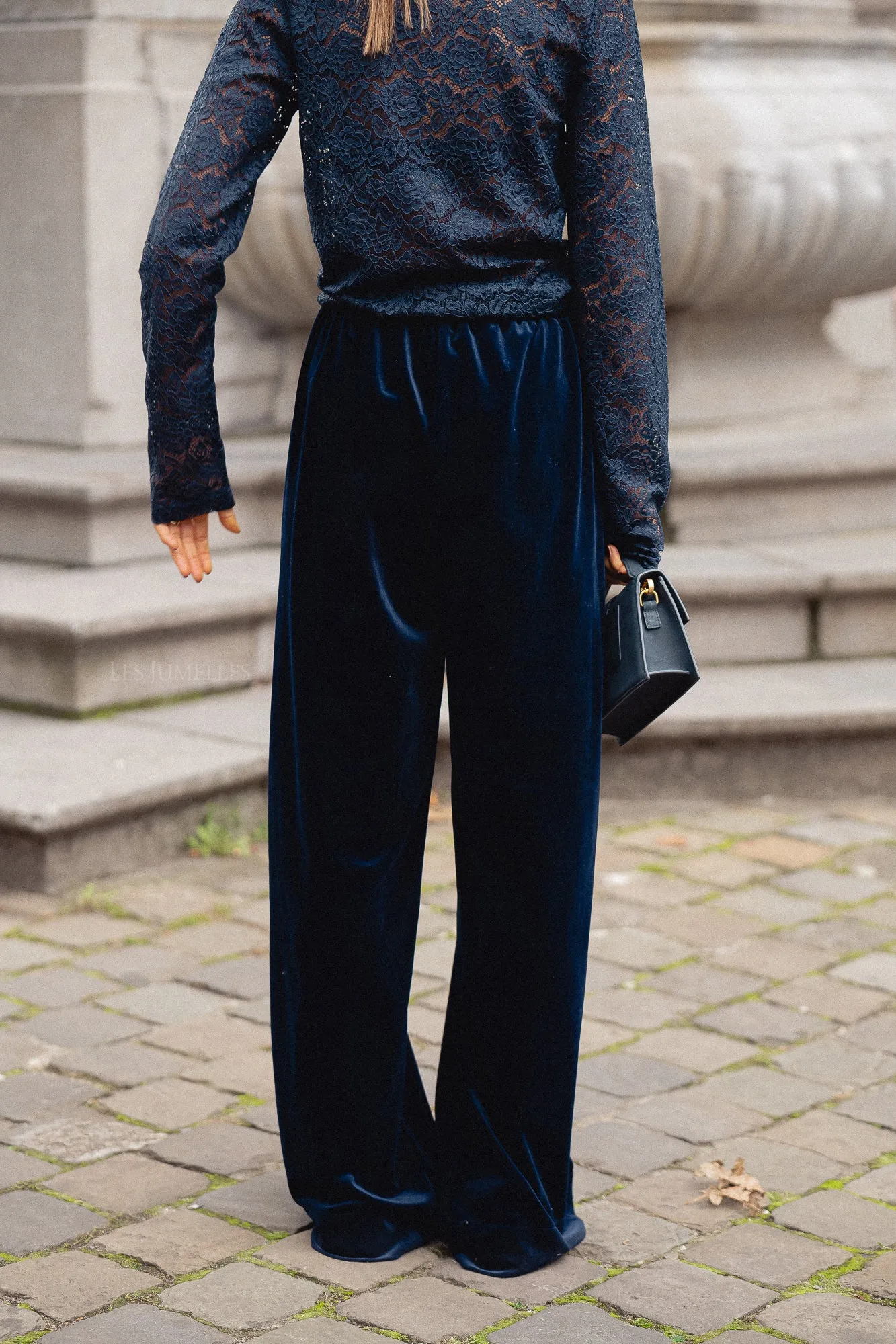 Veda velvet trousers navy