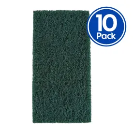 VELOCITY Green Heavy Duty Coarse Scouring Hand Pad 115mm x 225mm x 10 Pack