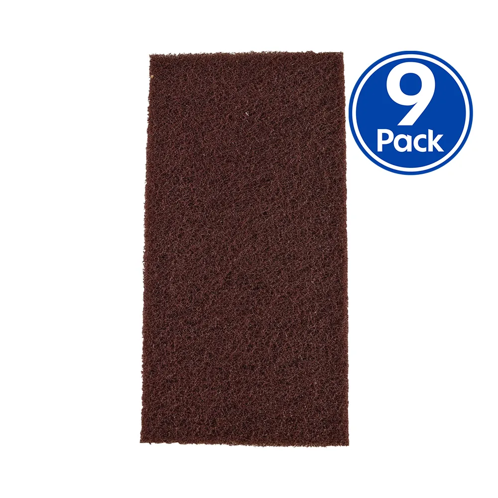 Velocity Maroon Medium Scouring Hand Pad 115mm x 225mm x 9 Pack