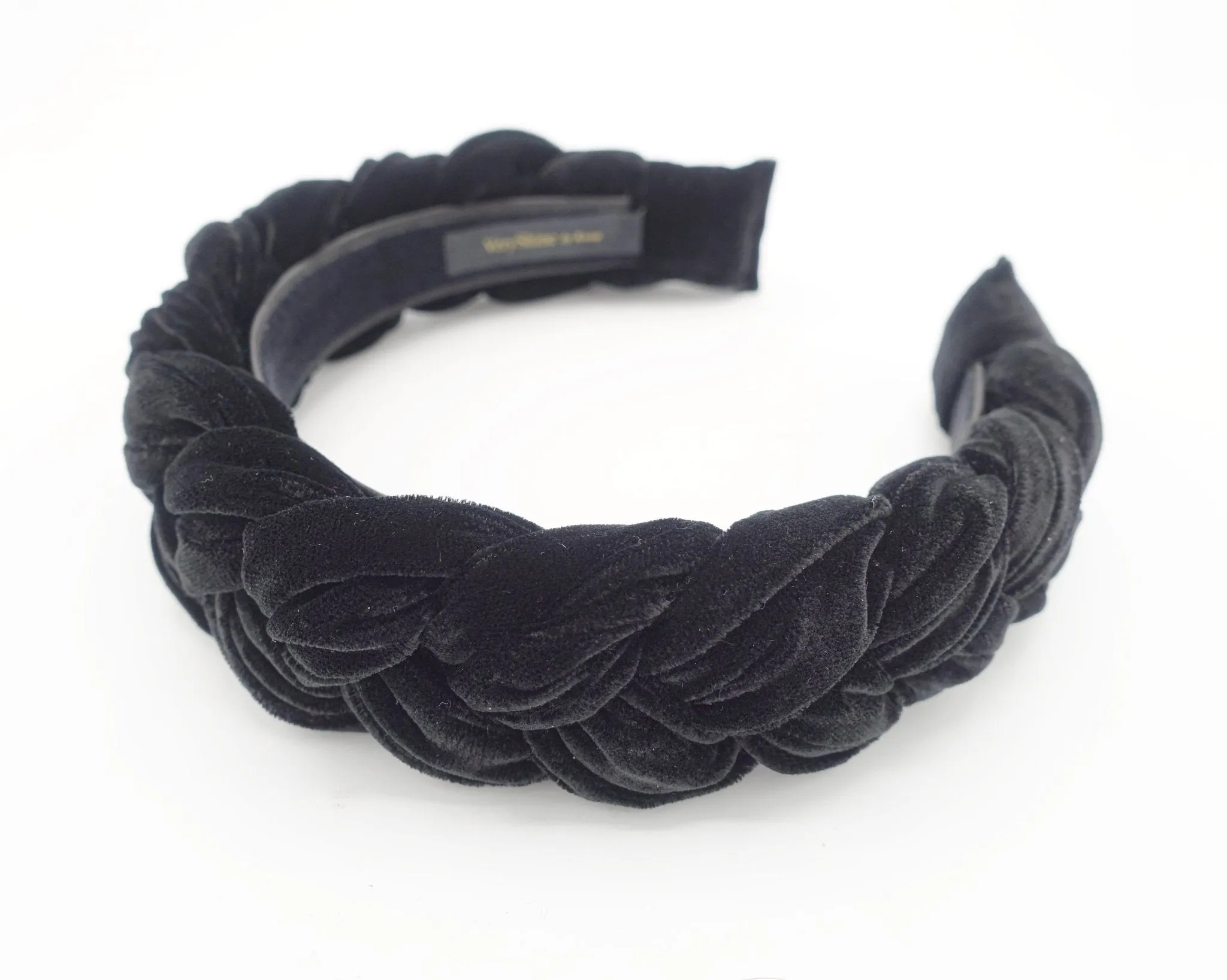 velvet braided headband silk velvet hairband luxury plaited hair accessory