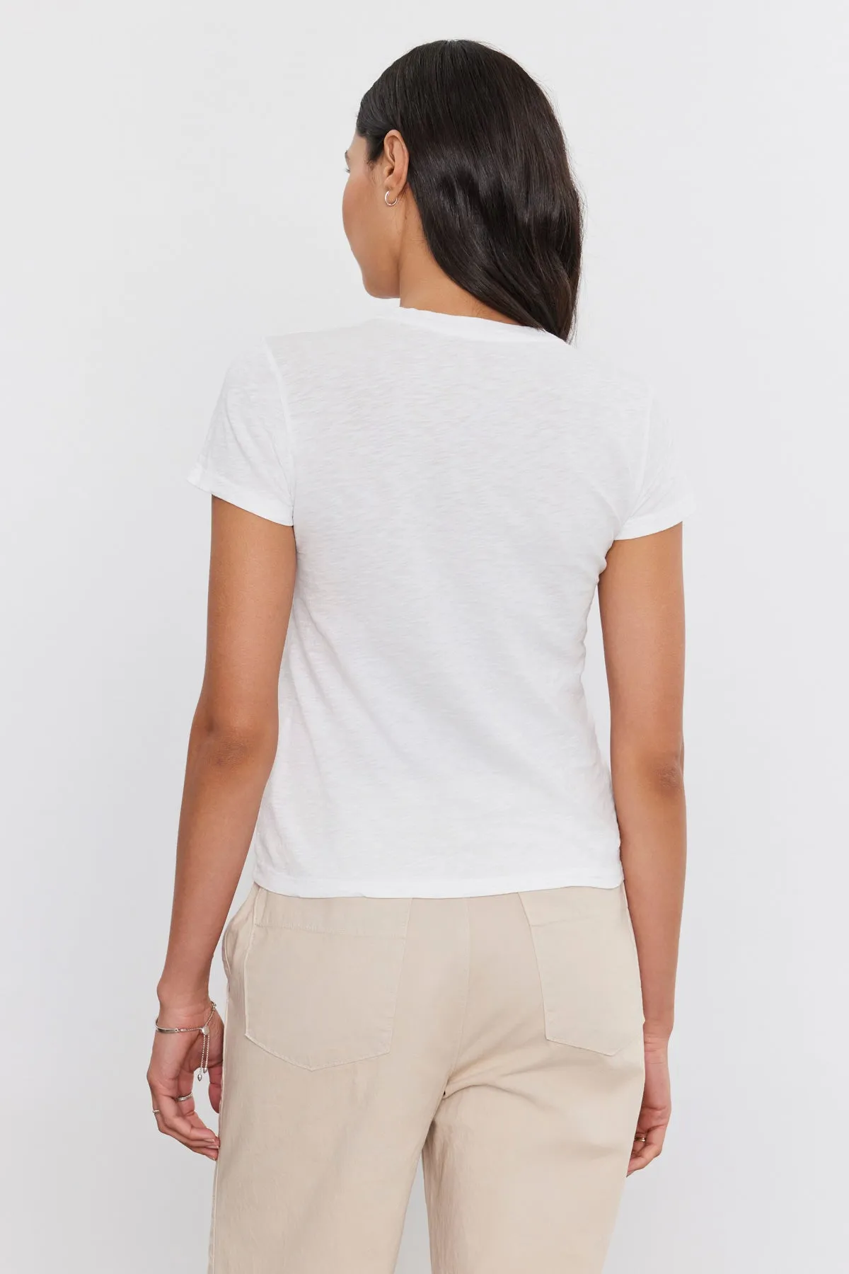 Velvet by Graham & Spencer Sierra Crew Neck Tee | White