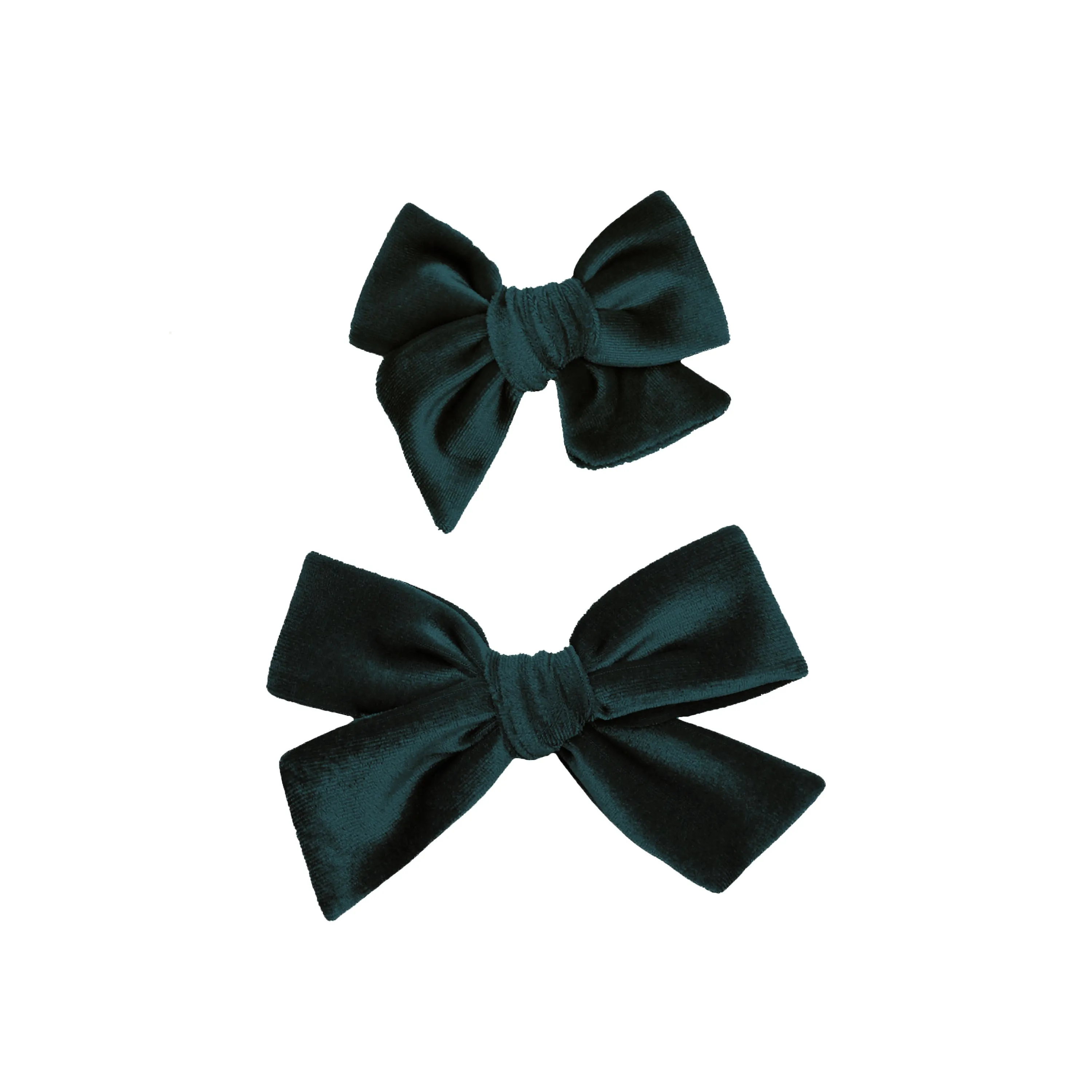 Velvet - Emerald Bow Clip