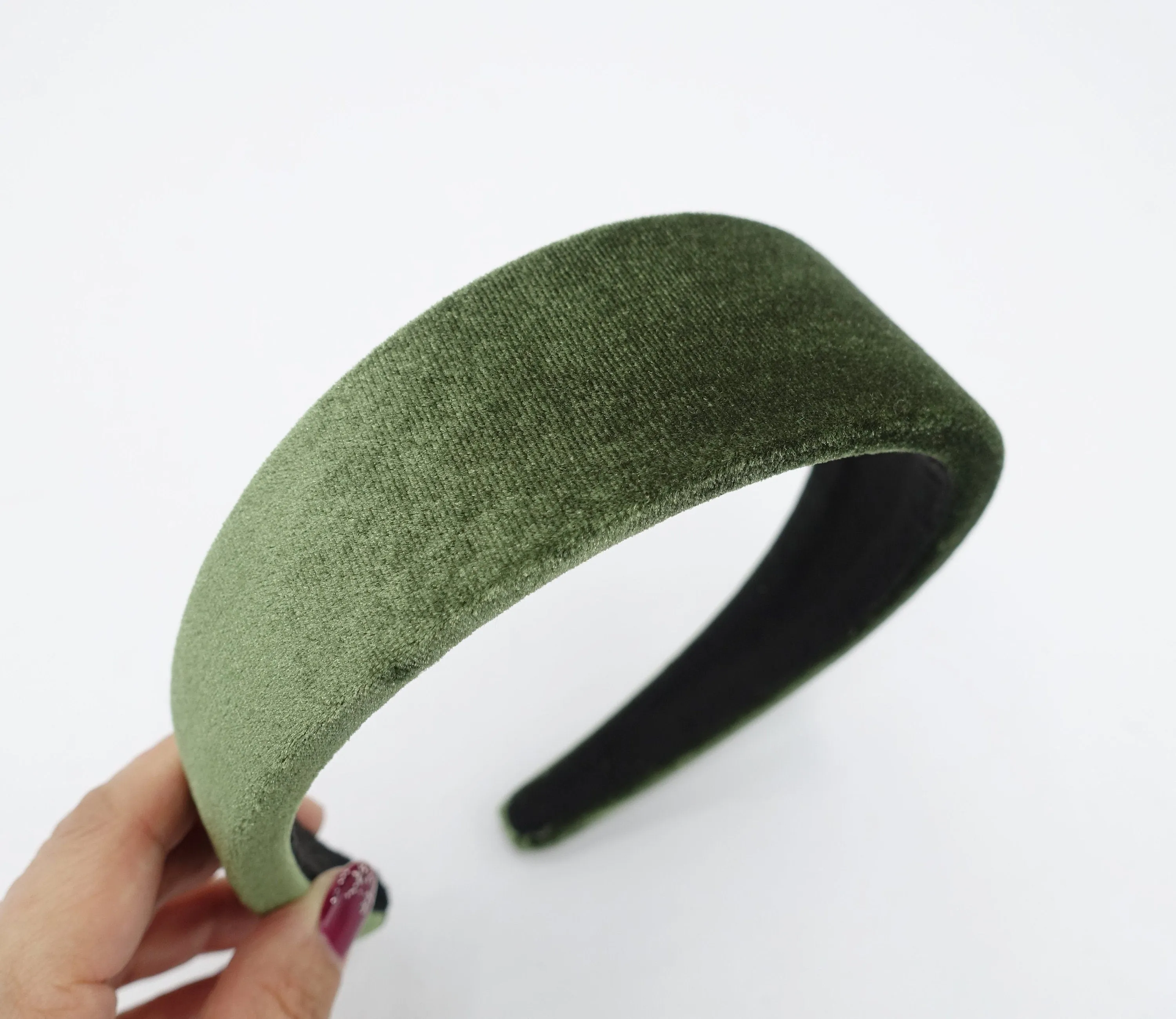 velvet padded headband simple basic fashion hairband for women