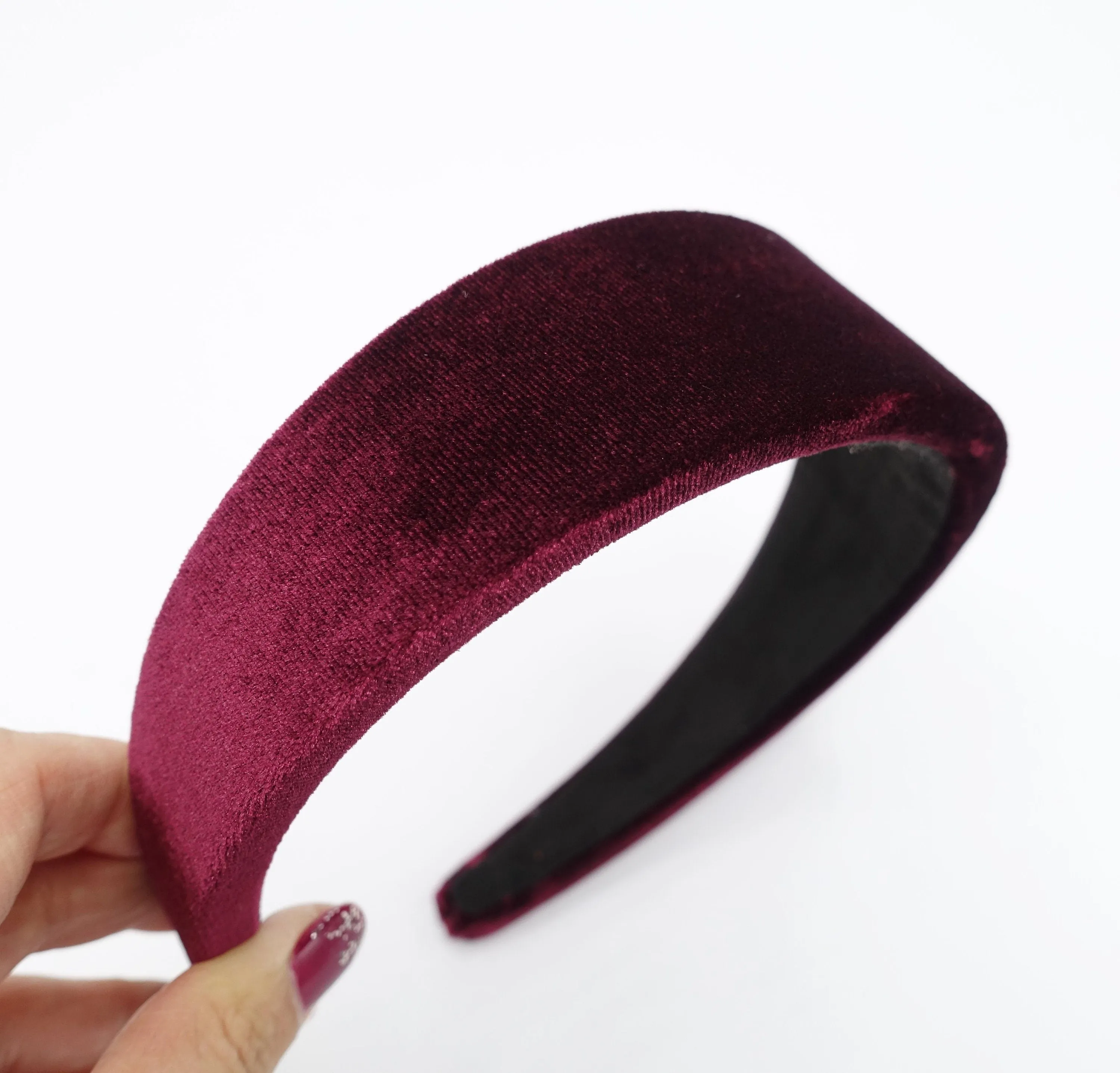 velvet padded headband simple basic fashion hairband for women