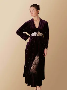 Velvet Robe Dress Set