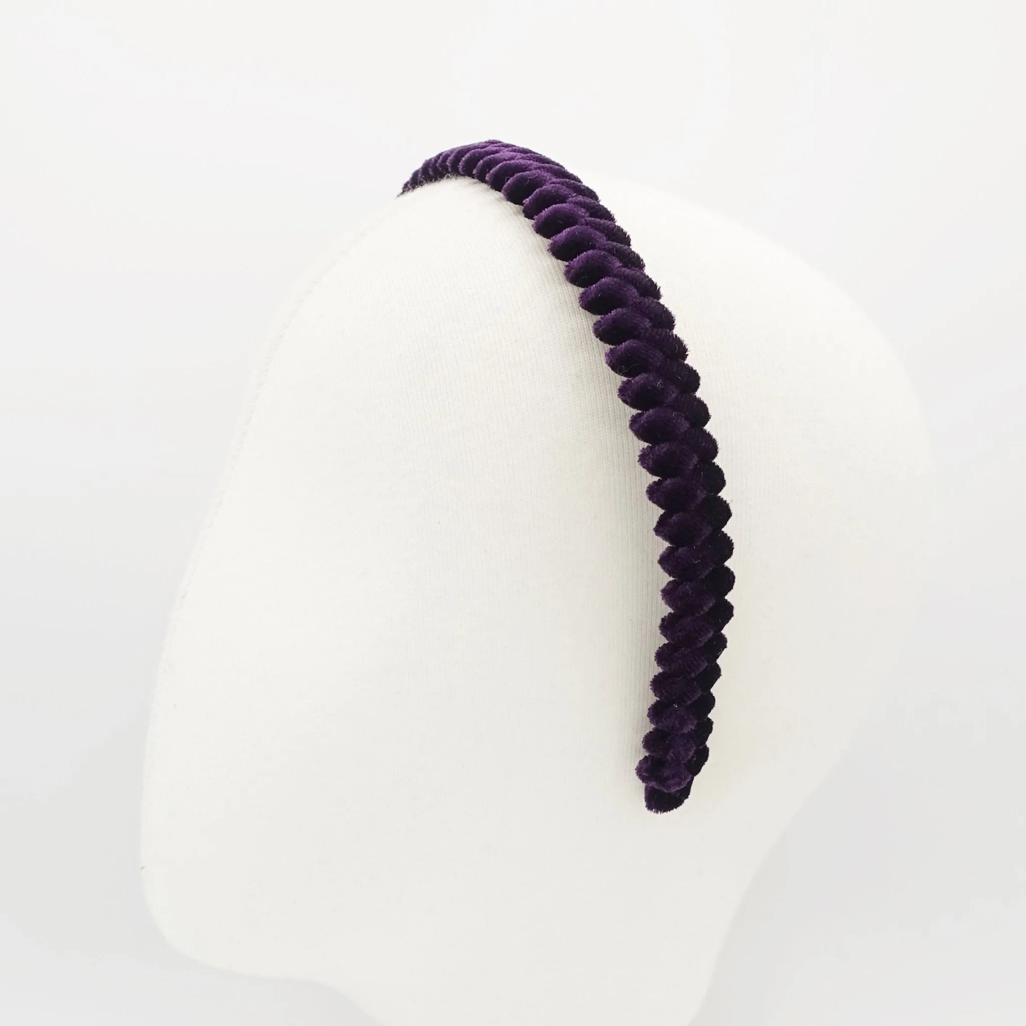 velvet wrapped headband zigzag pattern hairband women hair accessory