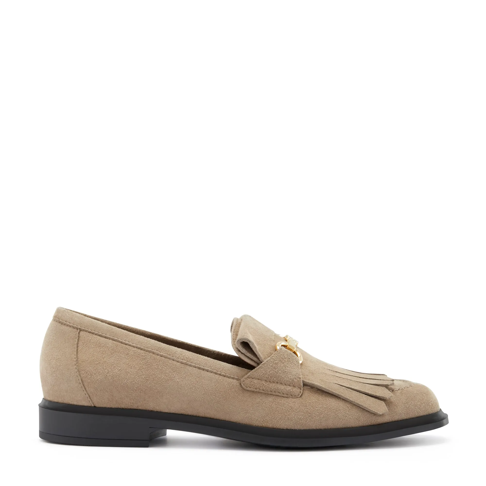 Vendôme Lave taupe suede loafers