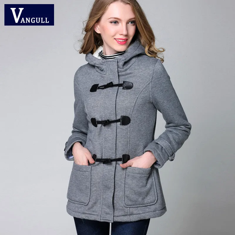 VenusFox Parka Button Hooded Coat