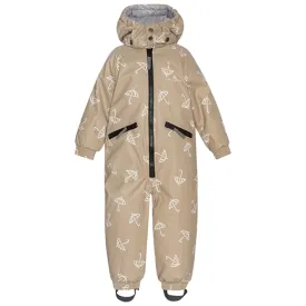 Ver de Terre Rubber Winter Suit Cloud Cream Print