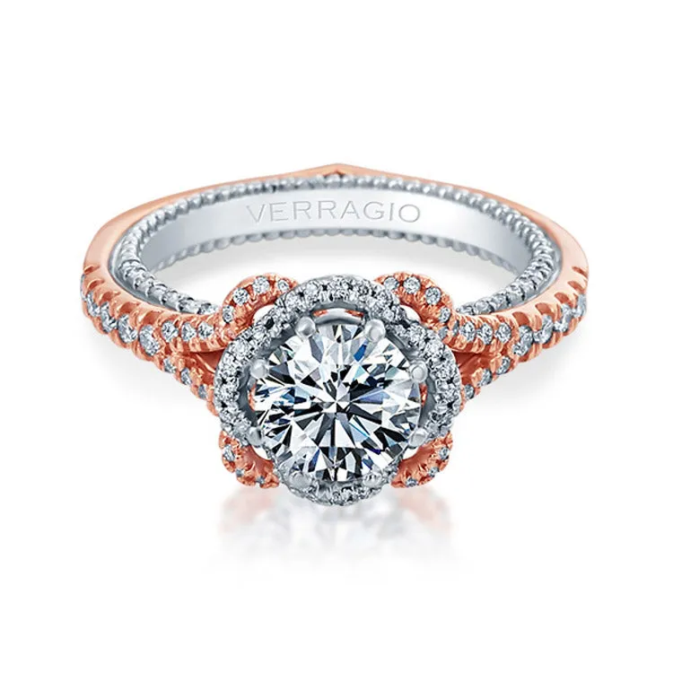 Verragio 18K White & Rose Gold Engagement Ring COUTURE-0444-2RW