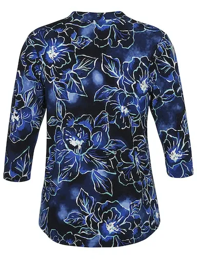 Via Appia Blue Flower Top