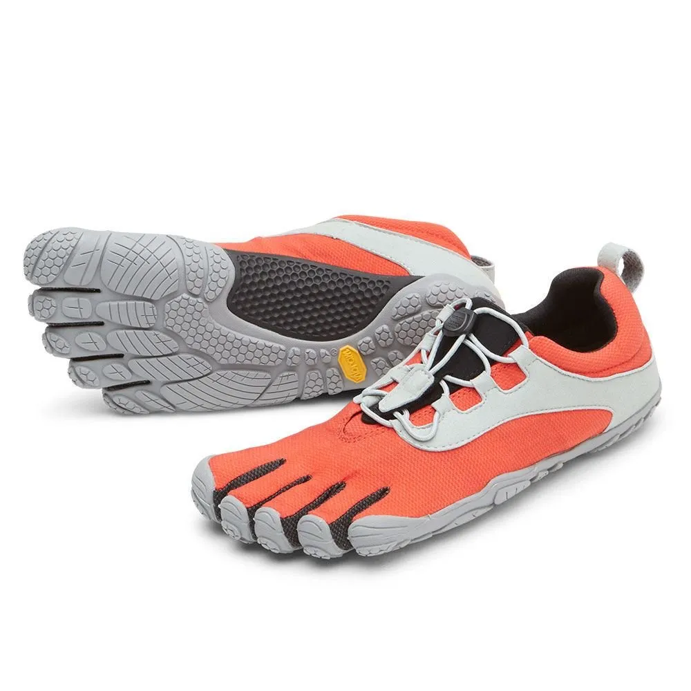 Vibram Mens V-Run Retro Fivefingers Shoes Barefoot Running Trainers Grey/Red