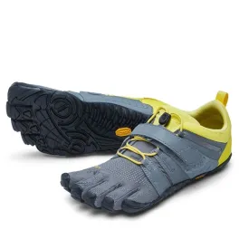 Vibram V-Train 2.0 Five Fingers Barefoot Feel Womens Trainers Grey / Lime