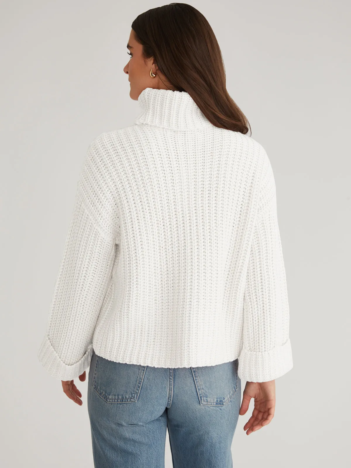 Vida: Turtleneck Shaker Pullover