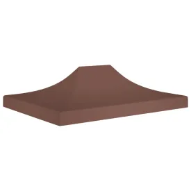 vidaXL Party Tent Roof 4.5x3 m Brown 270 g/m²