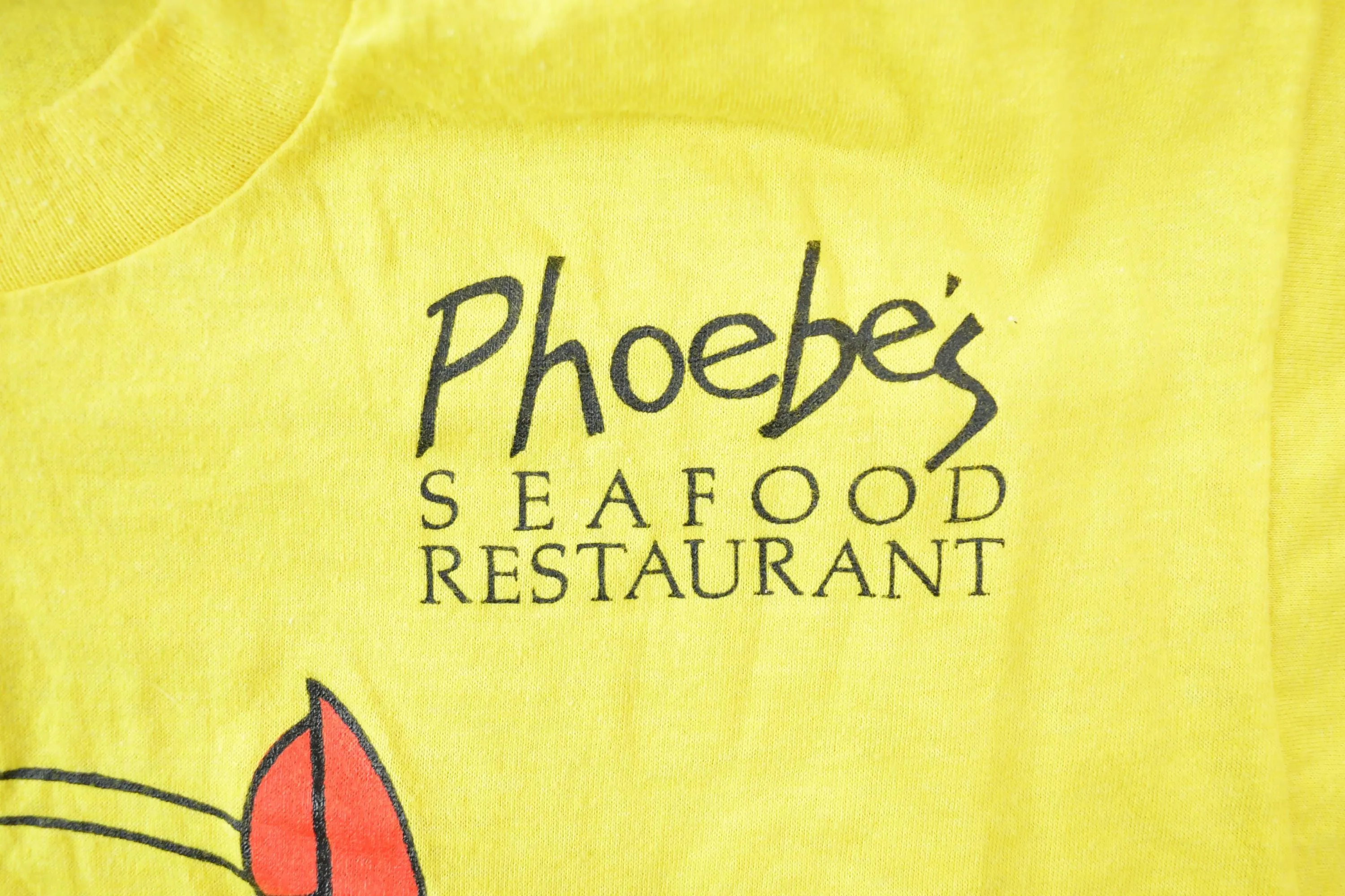 Vintage 1990s Phoebes Seafood Restaurant Souvenir T-Shirt