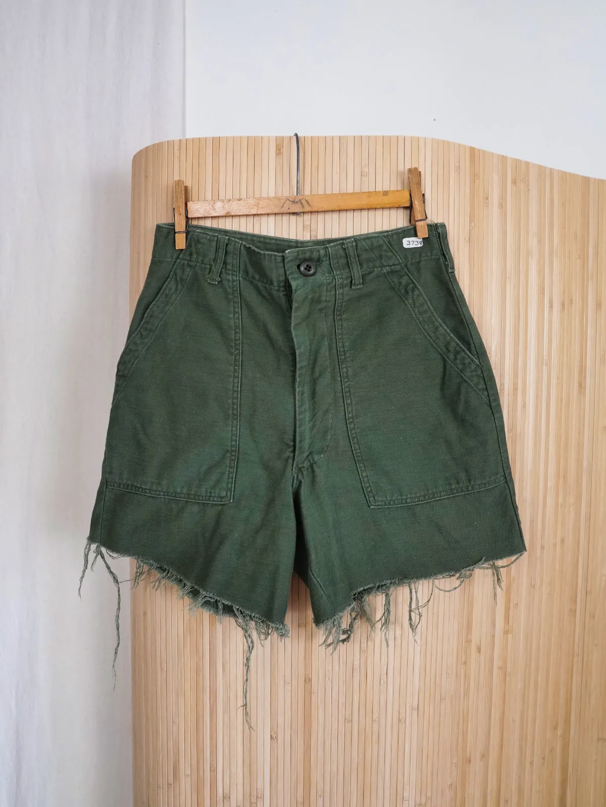 Vintage 60’s Military Cut Off Shorts - 28” Waist