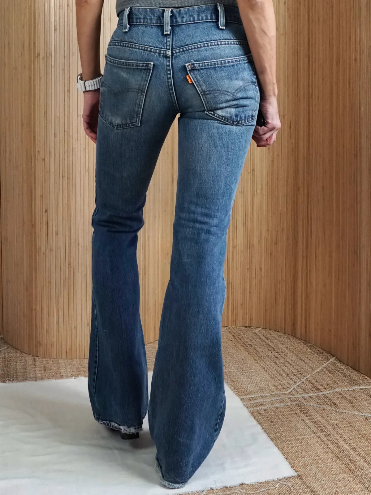 Vintage 80's Levi's 684 Orange Tab Bell Jeans - 28" Waist