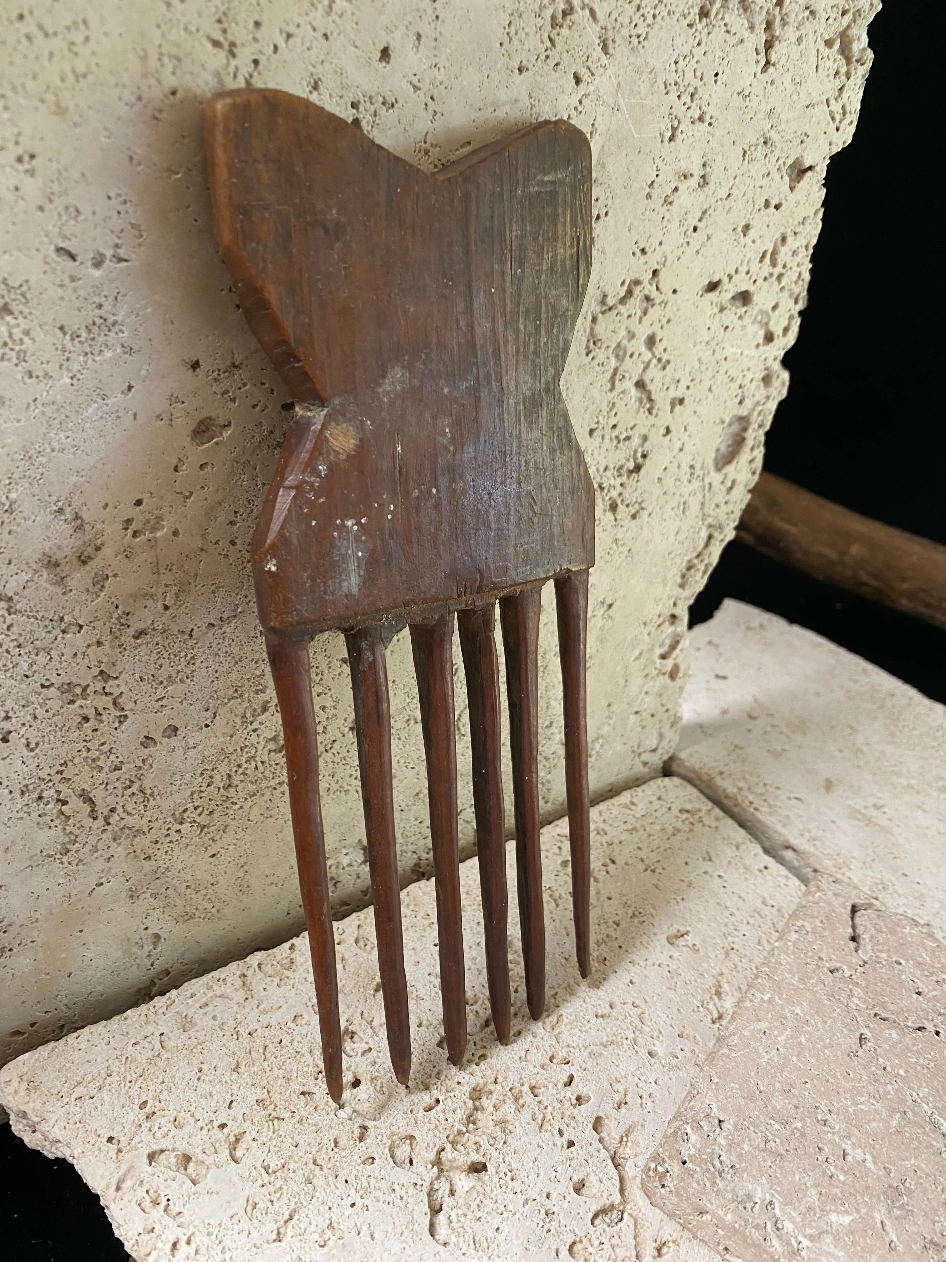 Vintage African Wood Combs