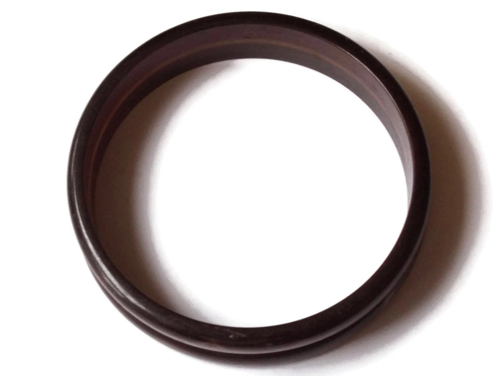 Vintage Brown Plastic Bangle Bracelet