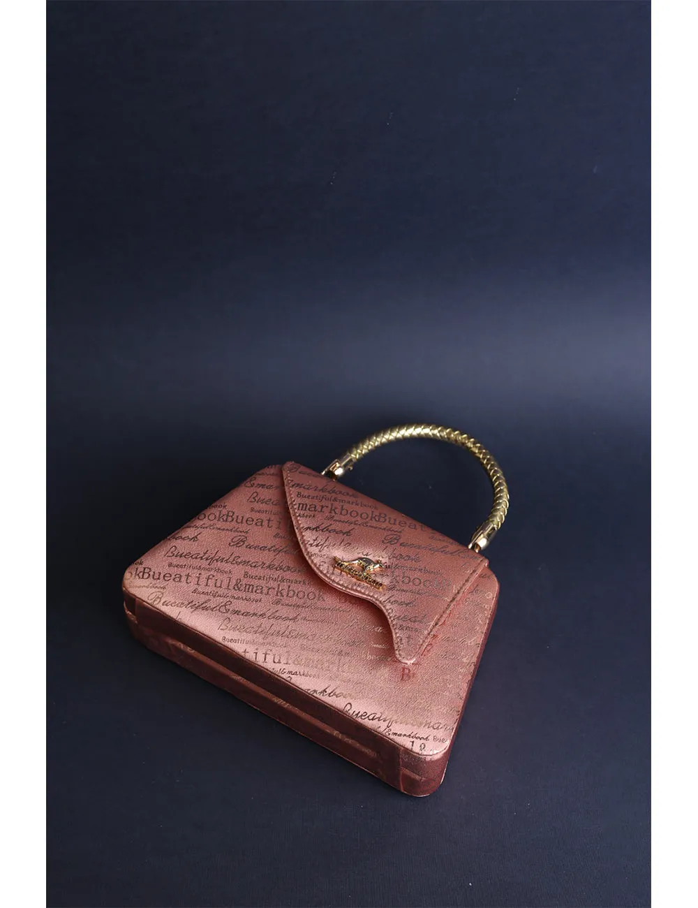 Vintage Inspired Rose Gold Clutch