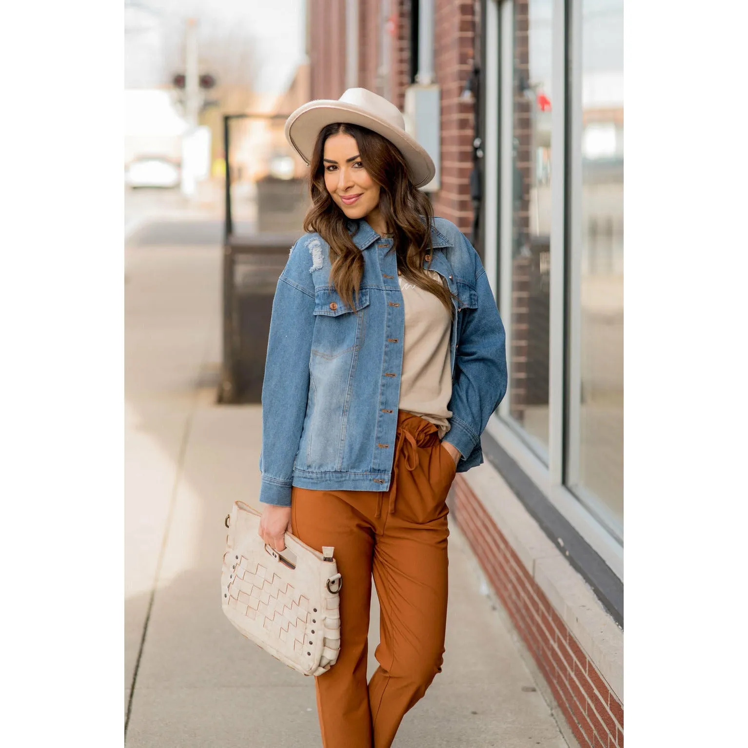 Vintage Lightly Distressed Denim Jacket