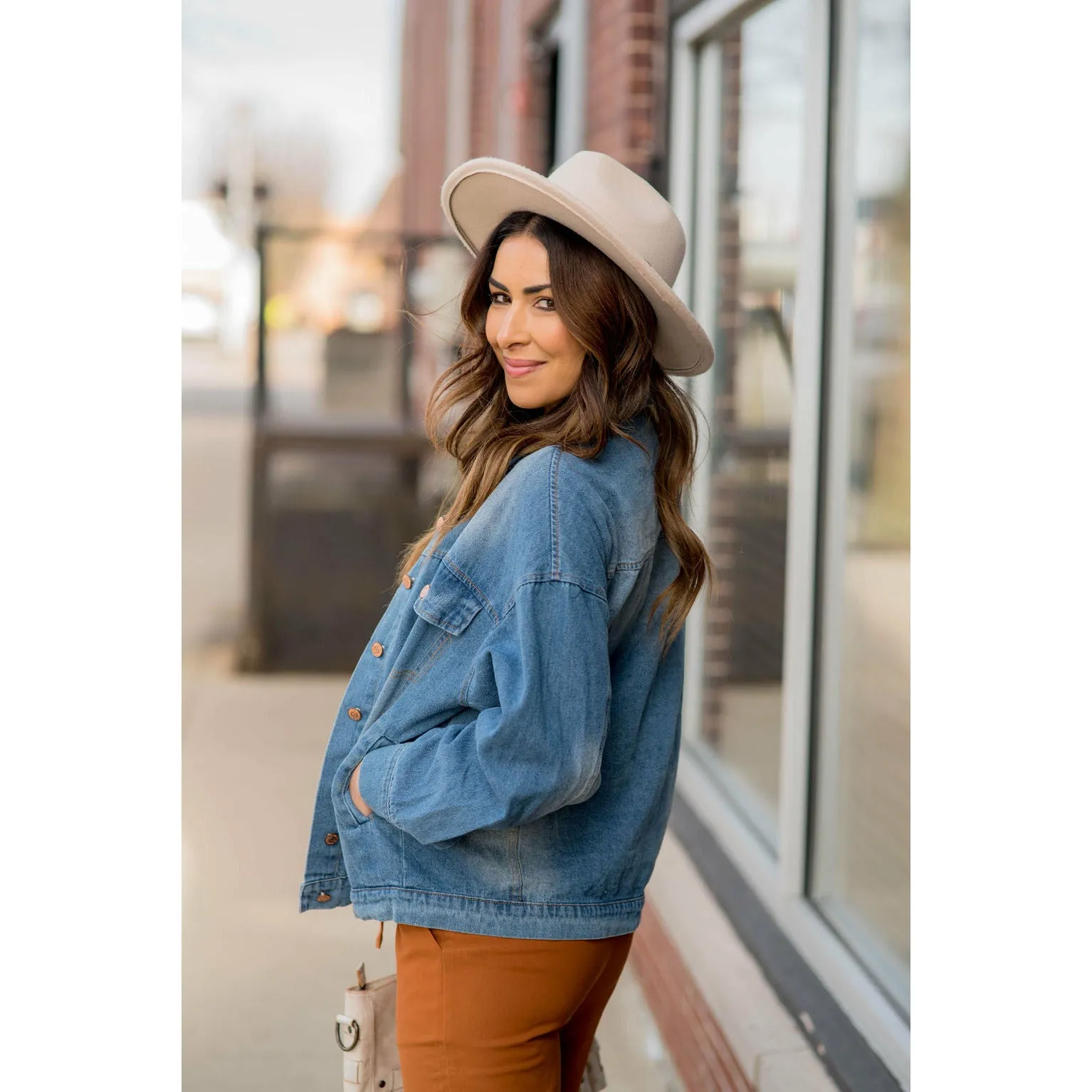 Vintage Lightly Distressed Denim Jacket