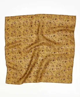 Vintage Silk Square Scarf - No. 240110