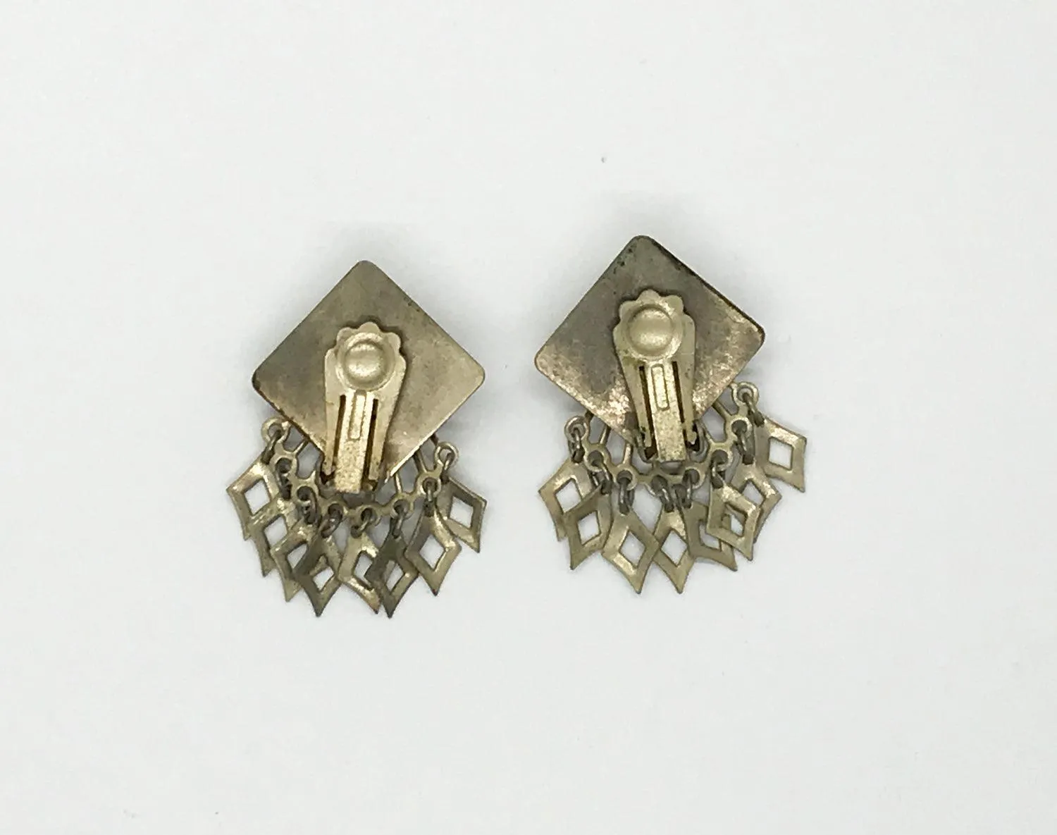 Vintage Silver Middle Eastern Style Earrings