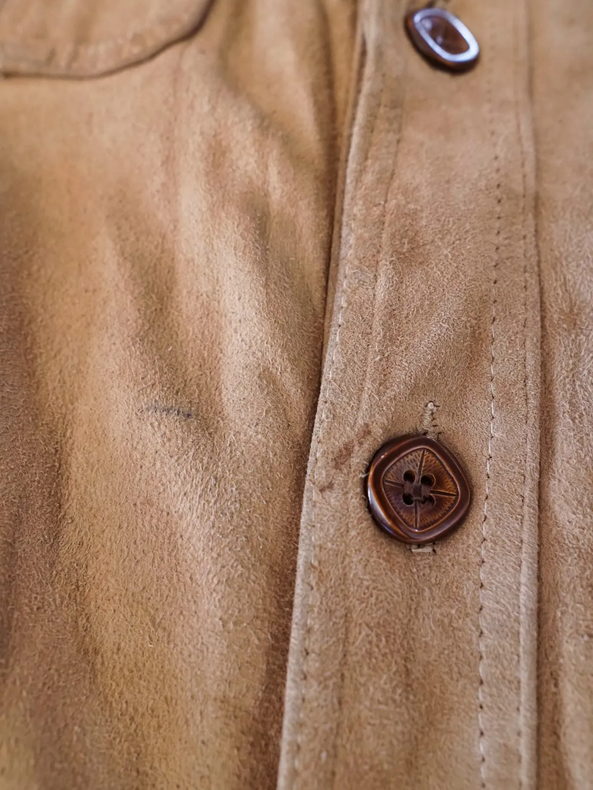 Vintage Suede Chamois Shirt Jacket