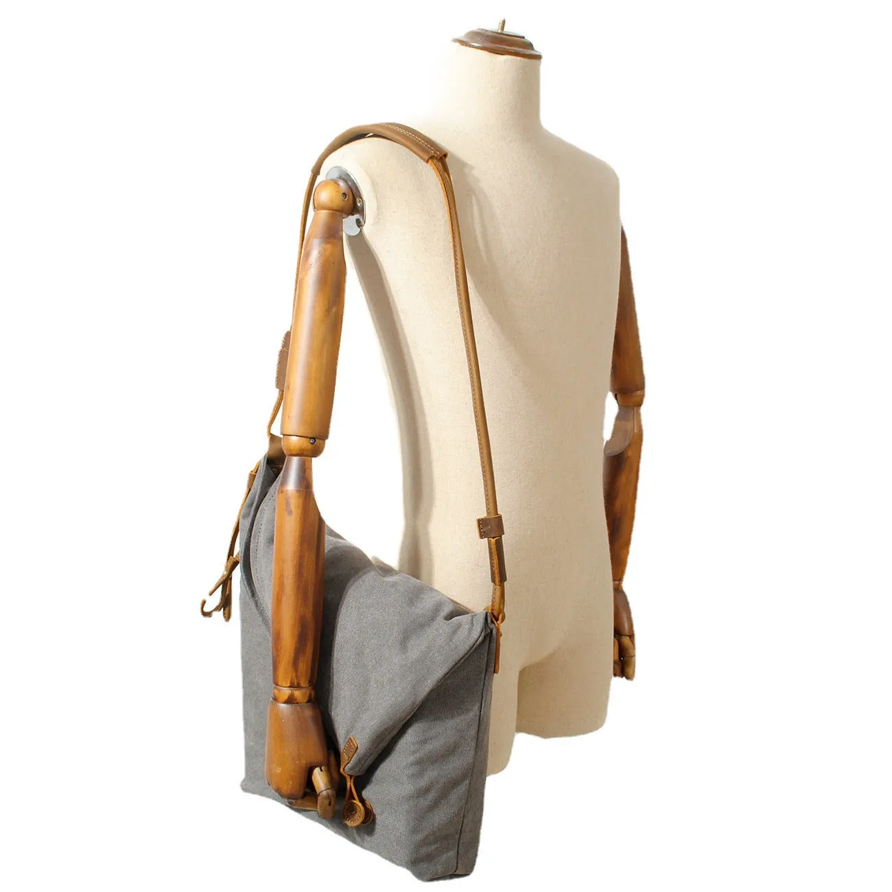 Vintage Women Crossbody Leather Canvas Bags