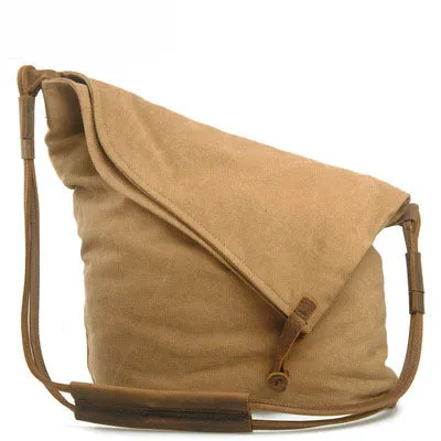 Vintage Women Crossbody Leather Canvas Bags