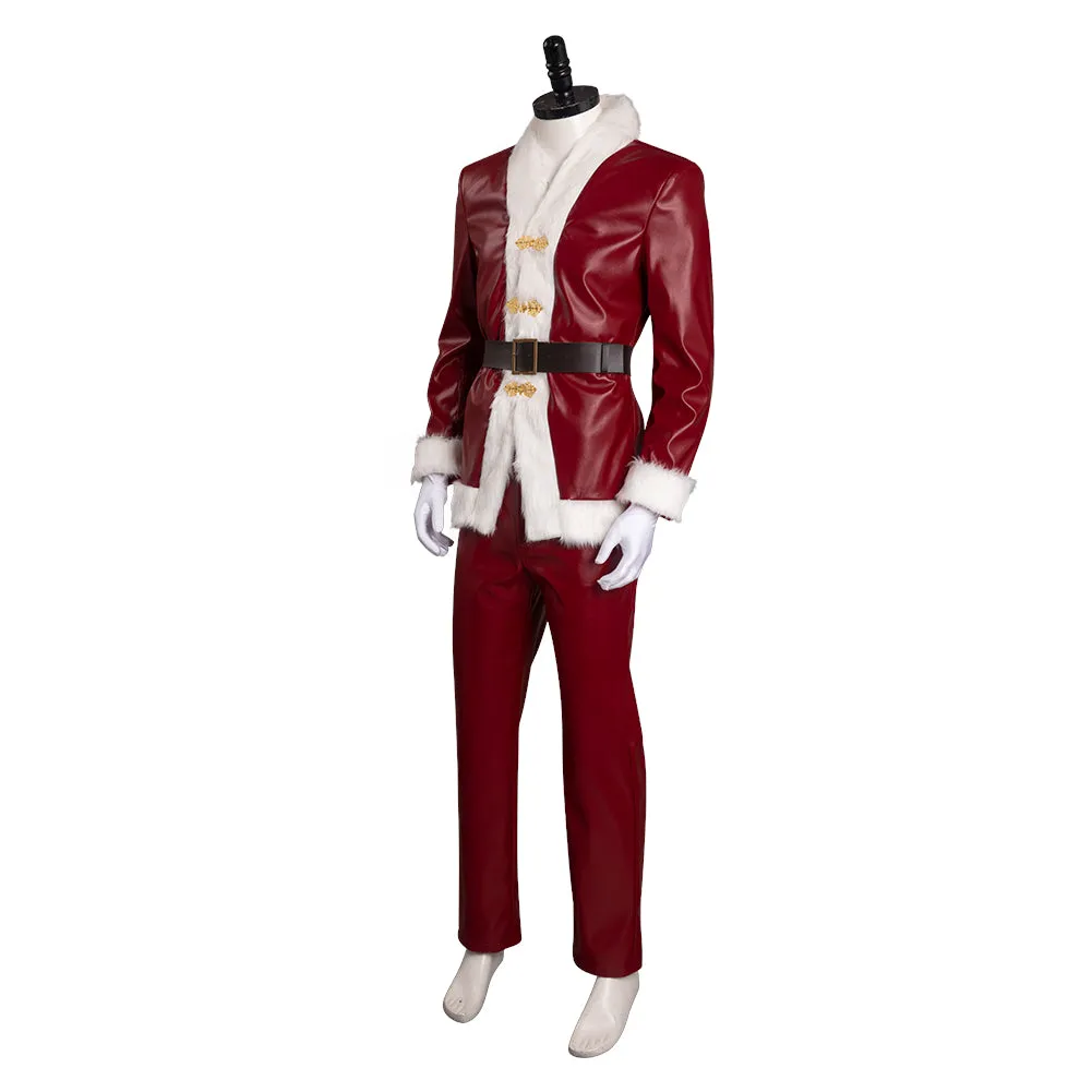 VIOLENT NIGHT Trailer - Santa Claus Cosplay Costume Hat Outfits Halloween Carnival Suit