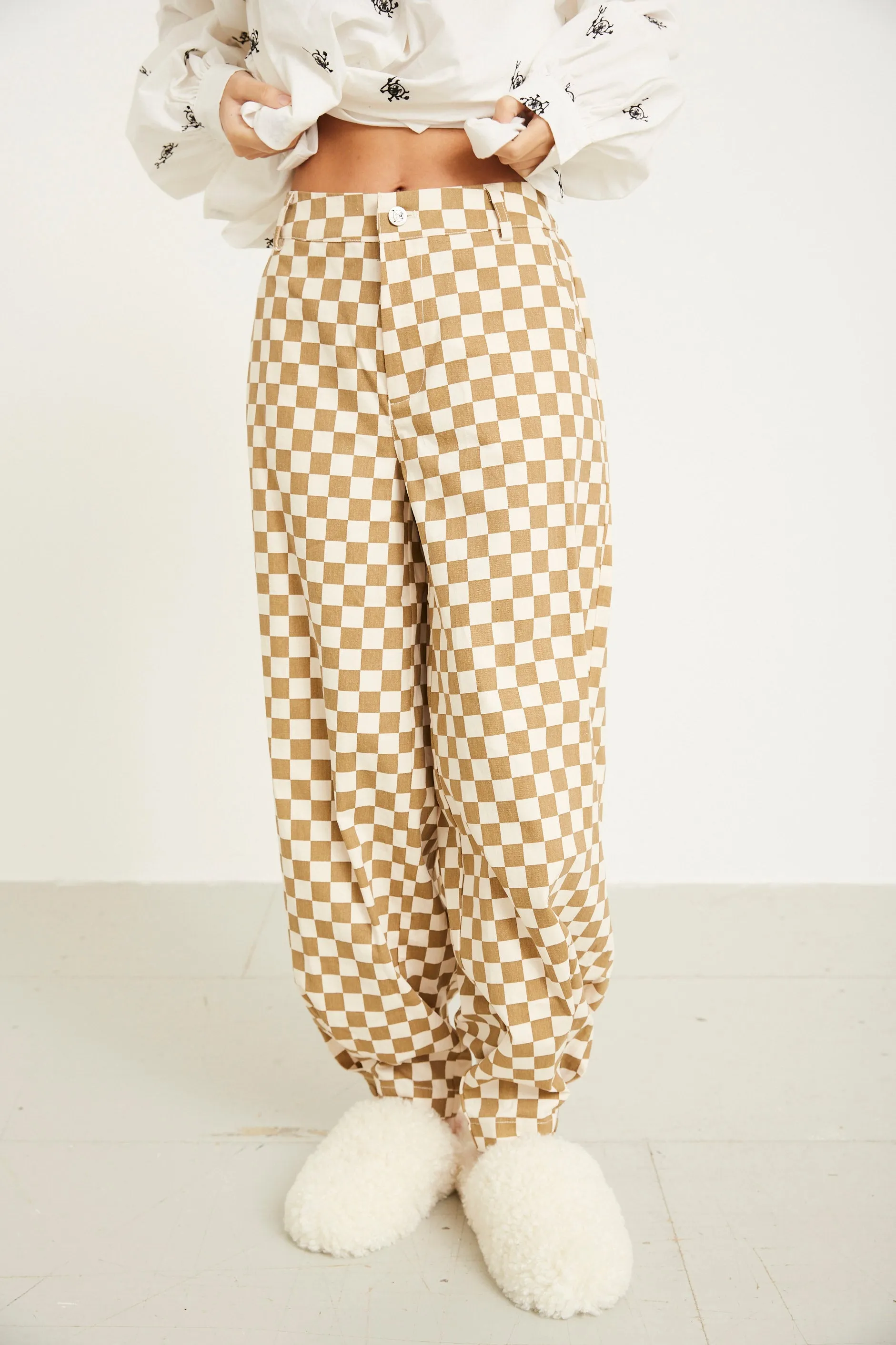 Viper Trousers - Brown Checked