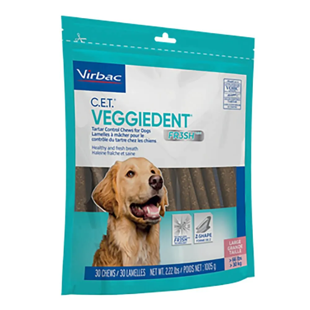 Virbac C.E.T. VeggieDent Fr3sh Dental Chews