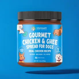 Visionary Pet Foods - Chicken Meat Spread for Dogs | Healthier Choice to Peanut Butter  | 10oz Jar