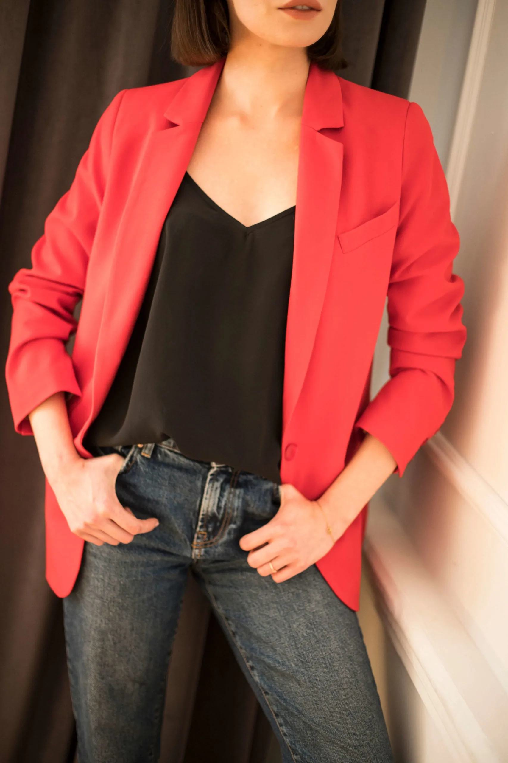 Vogue Blazer Red